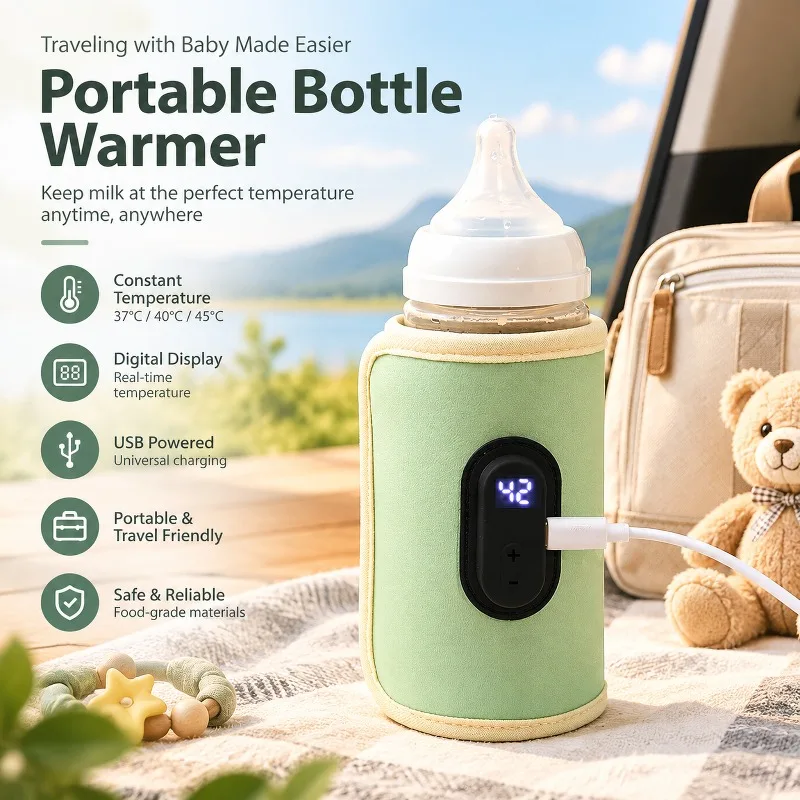 Baby Food Warmer - Aquecedor de mamadeiras portátil com USB,