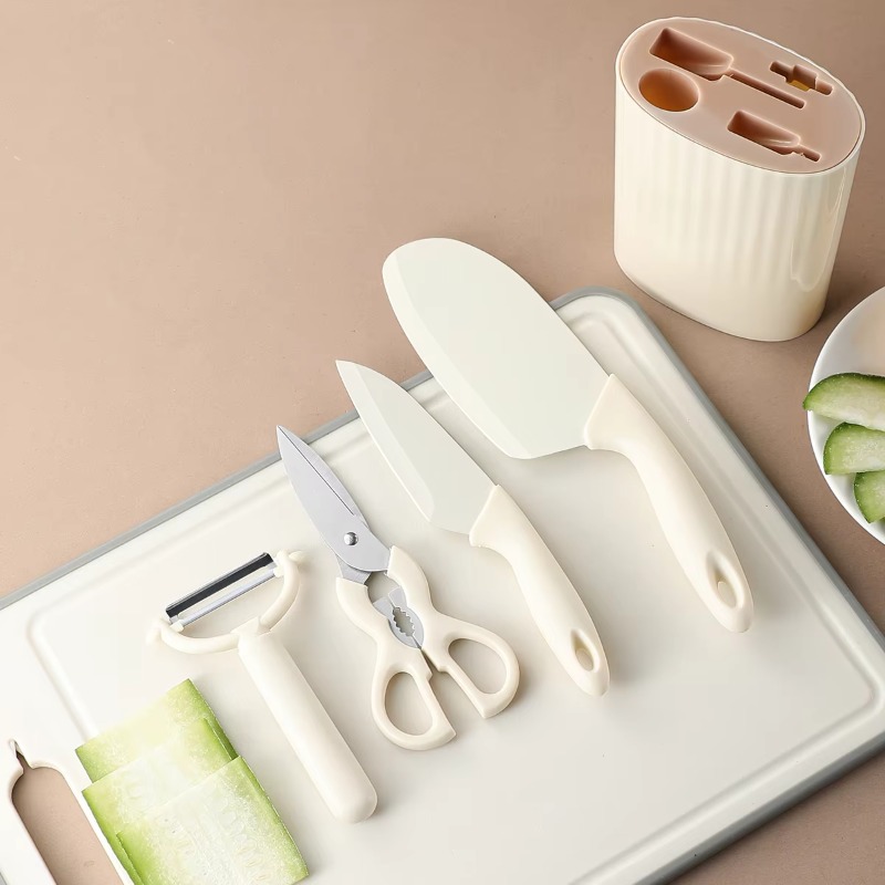 Conjunto de 5 utensílios de co - Baby Food Scissors avaliação e preço
