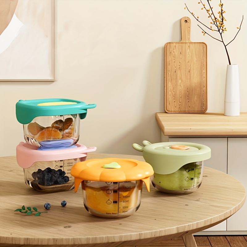 Recipiente de vidro para comid - Baby Food Jars With Lids avaliação e preço