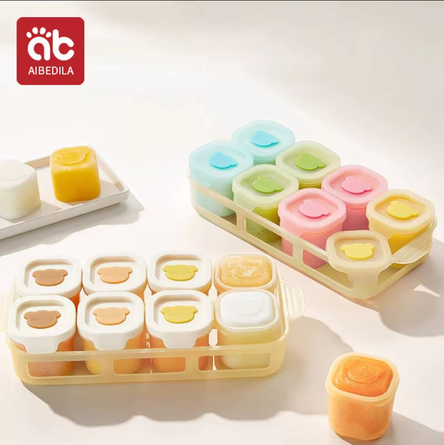 AIBEDILA Bandeja de Silicone p - Baby Food Jars With Lids avaliação e preço