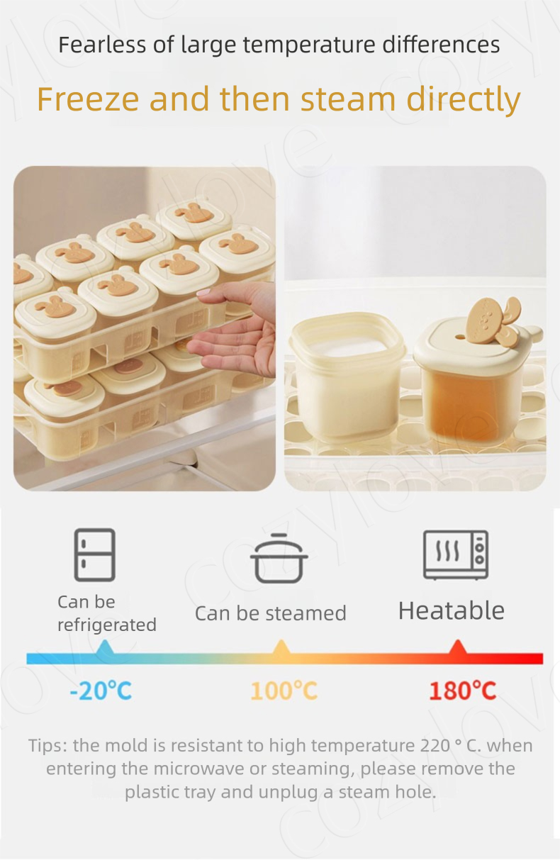 Bandejas Portáteis para Congel - Baby Food Jars With Lids avaliação e preço