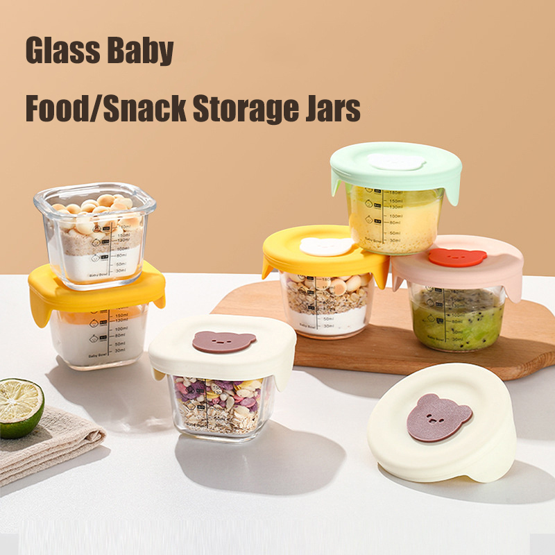 Frascos de vidro para armazena - Baby Food Jars With Lids avaliação e preço